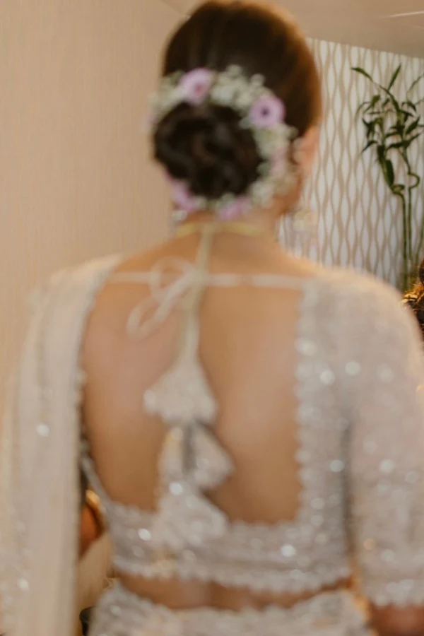 Anushree Reddy Ivory embroidered lehenga - Image 4