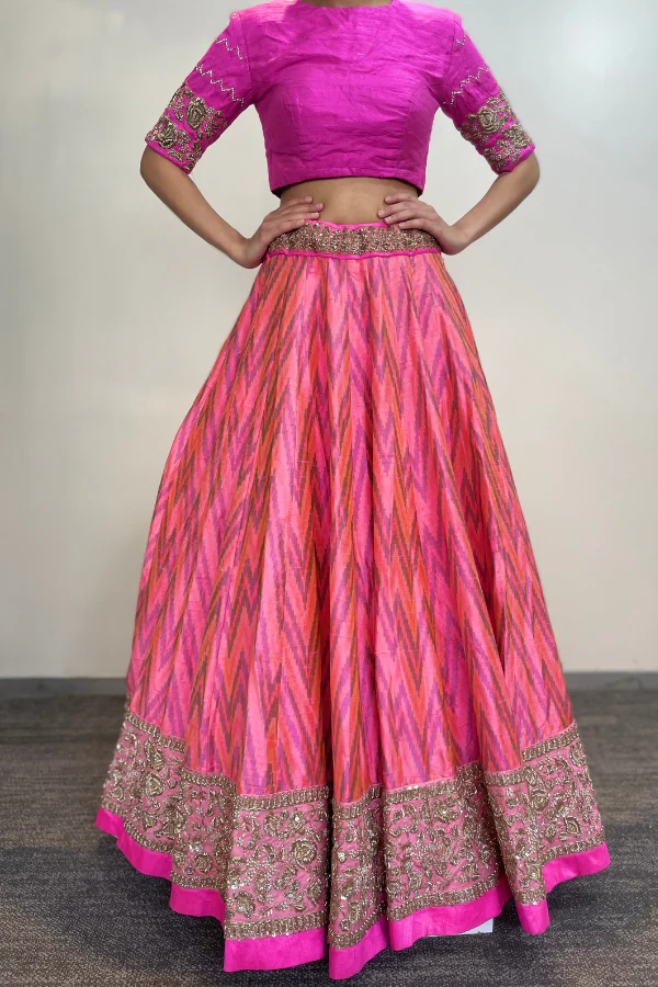 Anushree reddy lehenga and non Label blouse