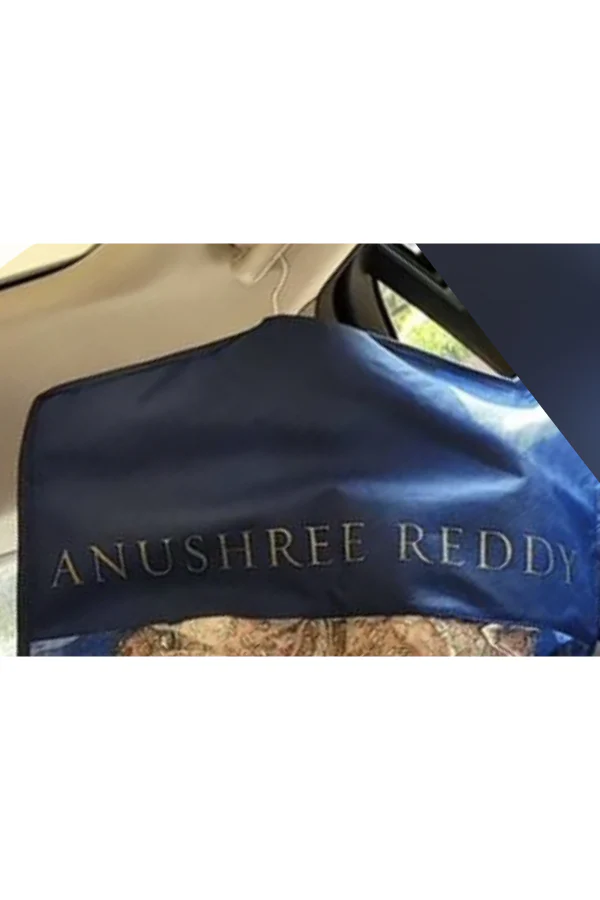 Anushree Reddy Peach Tulle lehenga - Image 3