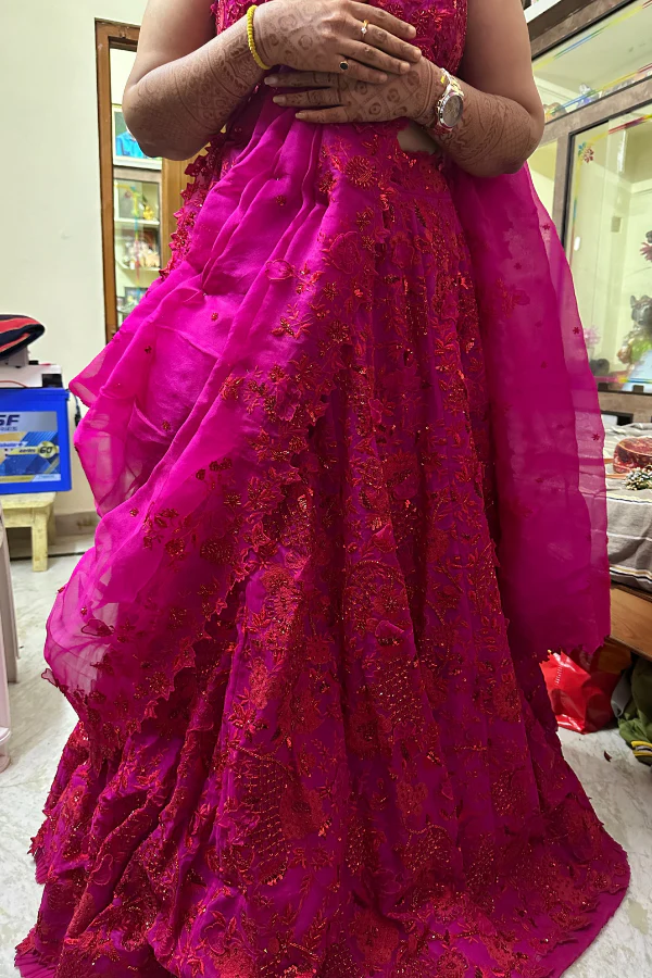 Anushree Reddy Pink embroidered lehenga - Image 2