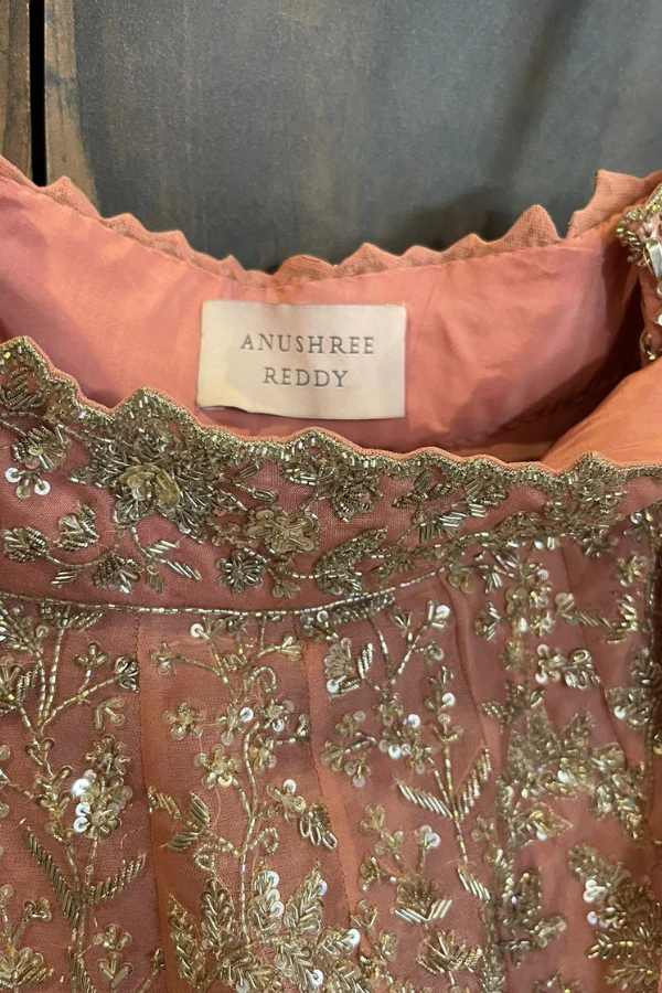Anushree Reddy Pink embroidered lehenga - Image 4