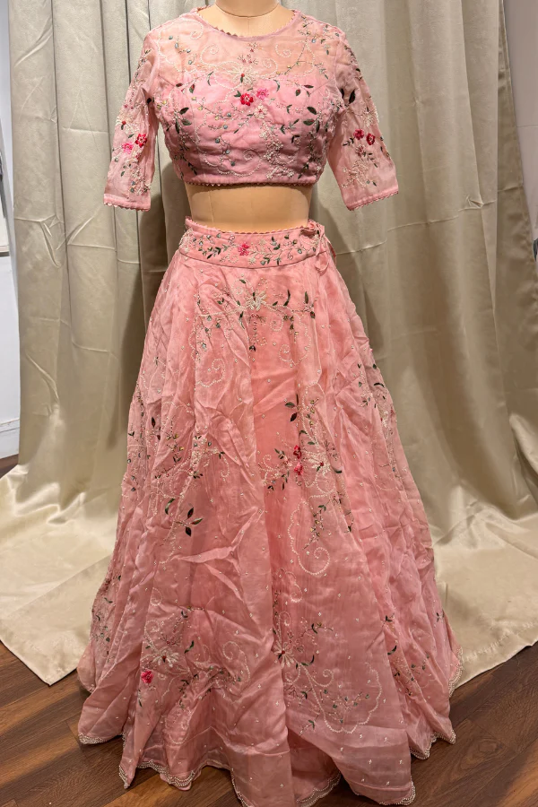Anushree Reddy pink embroidered lehenga set - Image 2