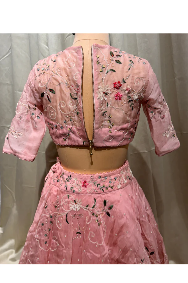Anushree Reddy pink embroidered lehenga set - Image 4