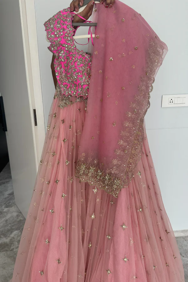 Anushree reddy pink lehenga set - Image 2