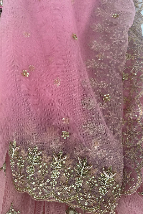 Anushree reddy pink lehenga set - Image 5