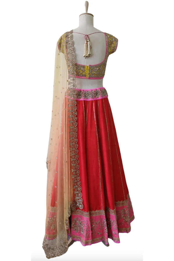Anushree reddy red lehenga set - Image 2