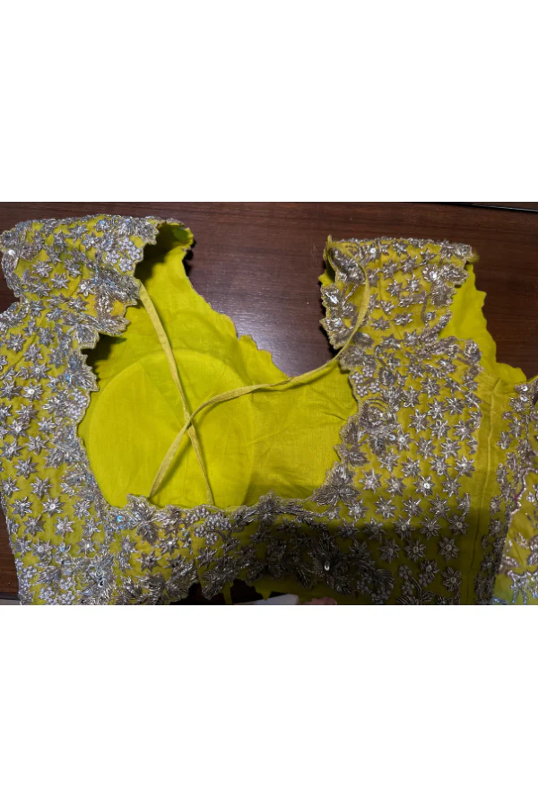 Anushree reddy yellow embroidered lehenga set - Image 3