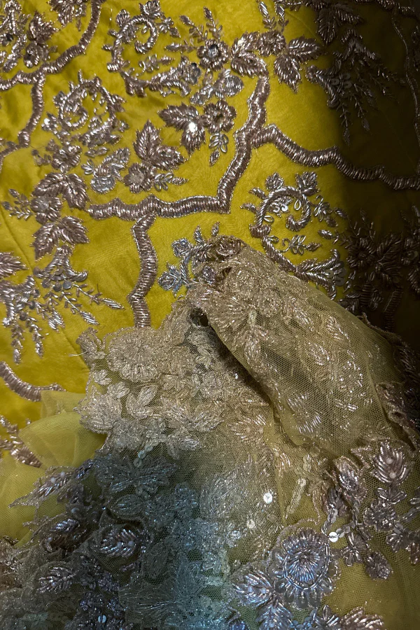 Anushree reddy yellow embroidered lehenga set - Image 4