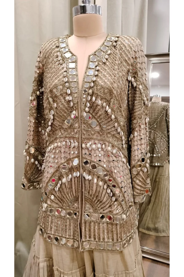Arpita Mehta Jacket & Skirt Set - Image 6