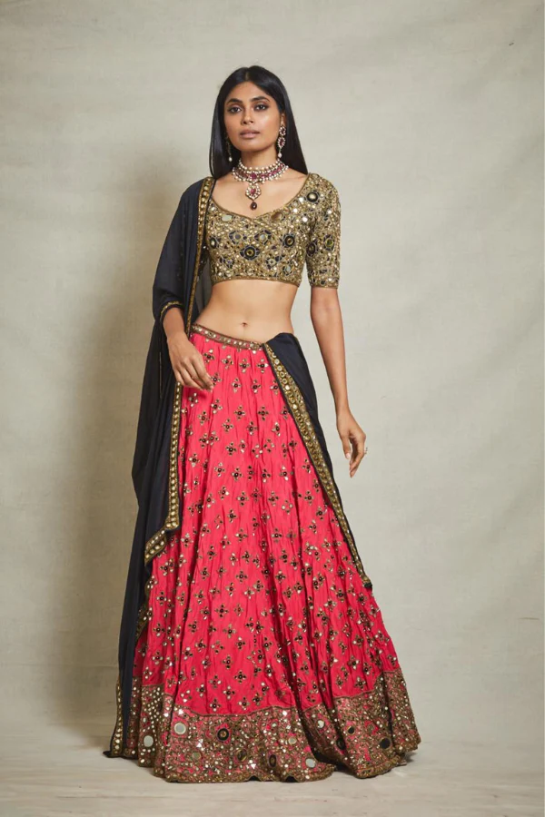 Arpita Mehta mirror work lehenga - Image 2
