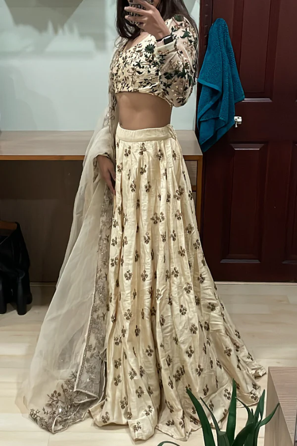 Astha Narang beige embroidered lehenga - Image 2