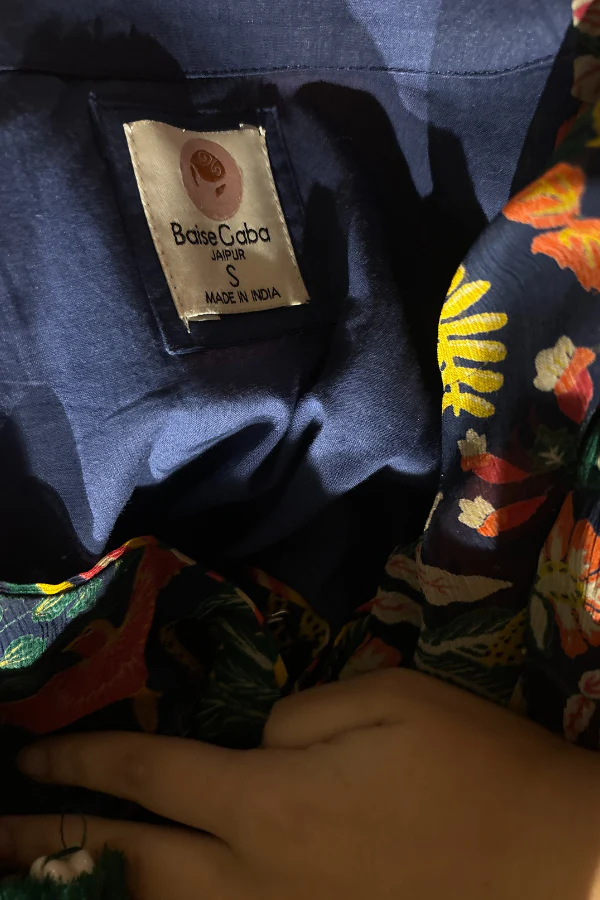 Baise Gaba blue printed sharara set - Image 2