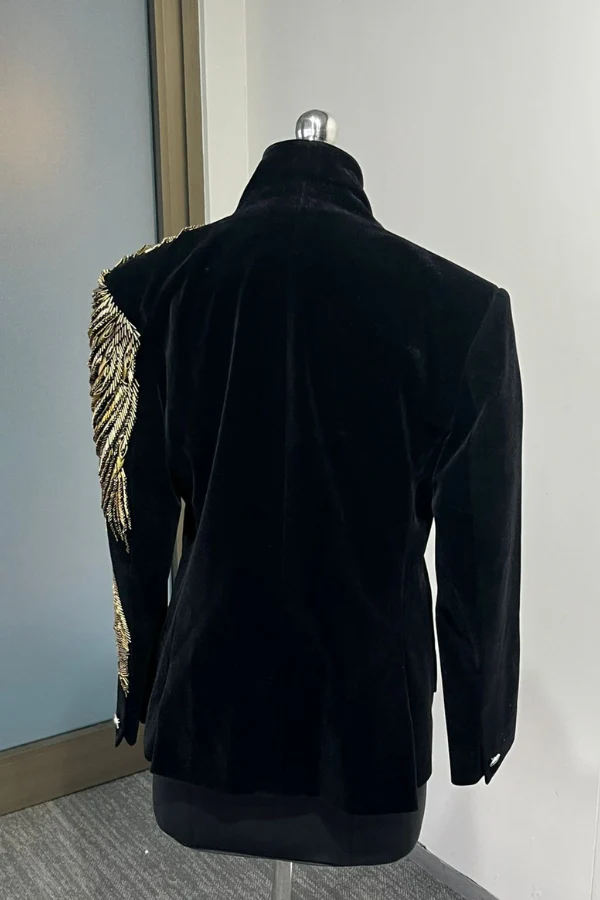 Black Gold Embroidered Tuxedo - Image 3