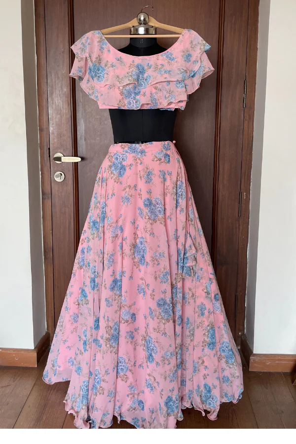 blossom lehenga set