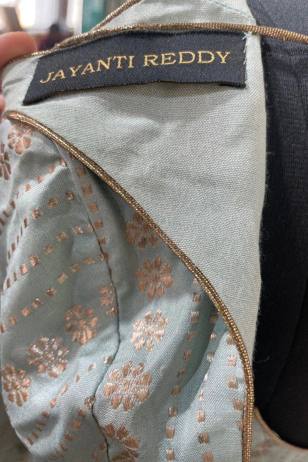Blue banarsi lehenga set - Image 7