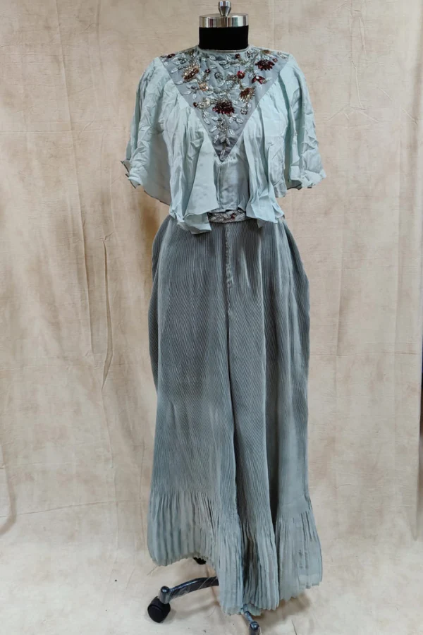 BLUE SHARARA SET