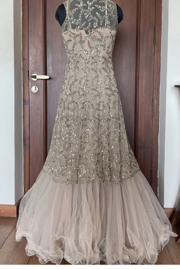 Blush anarkali gown - Image 3