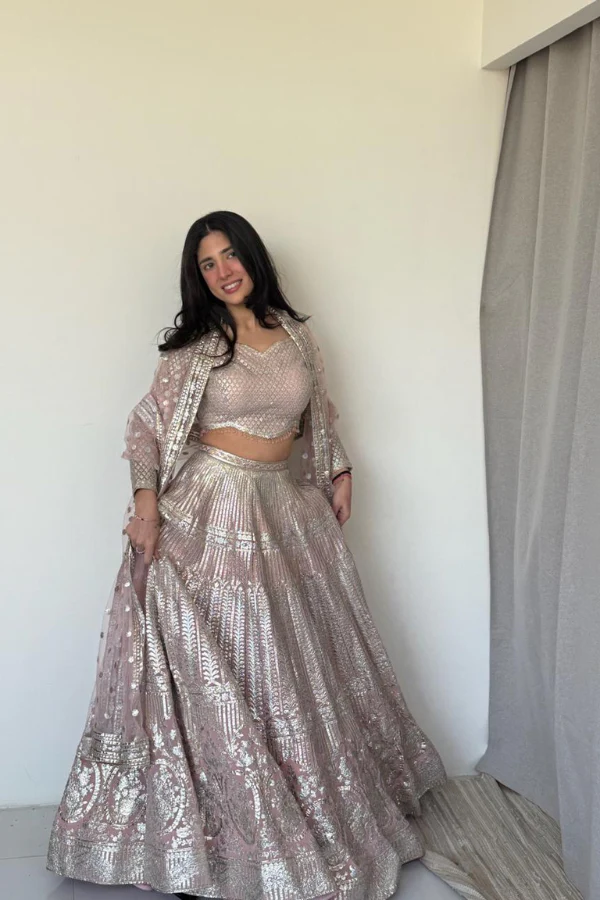 Blush pink lehenga set - Image 2