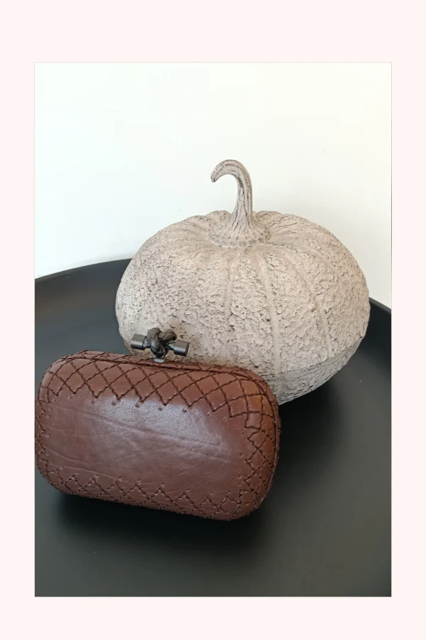 Bottega Veneta Intrecciato Knot Clutch