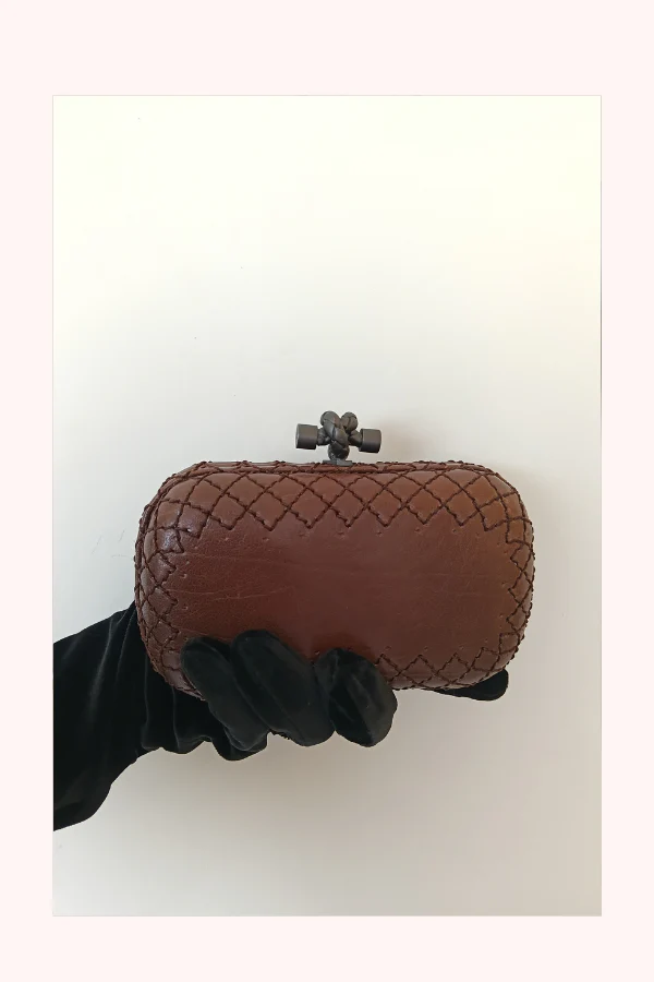 Bottega Veneta Intrecciato Knot Clutch - Image 2