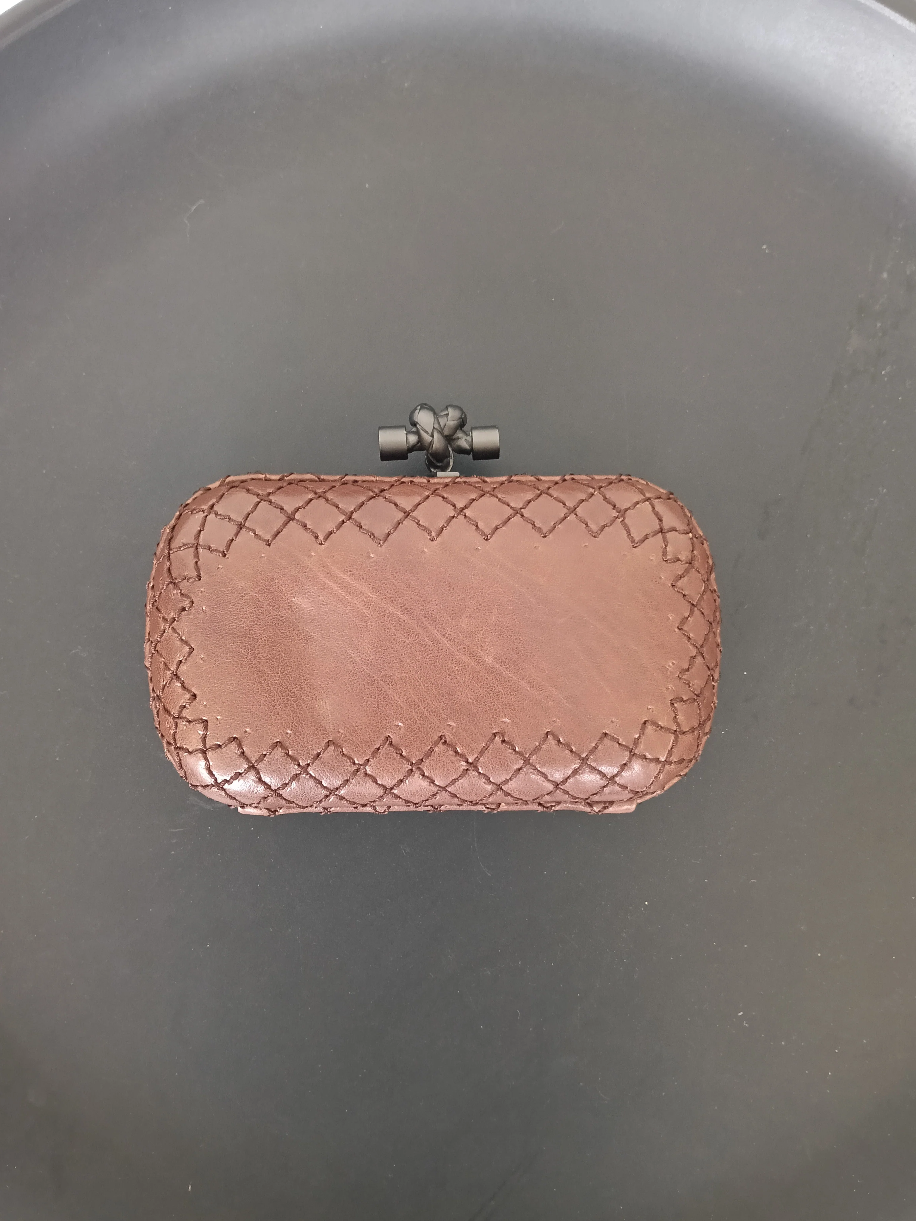 Bottega Veneta Intrecciato Knot Clutch - Image 3