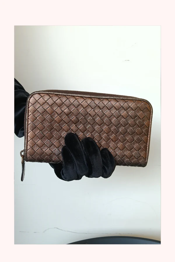 Bottega Veneta Intrecciato Zip Around Wallet - Image 2