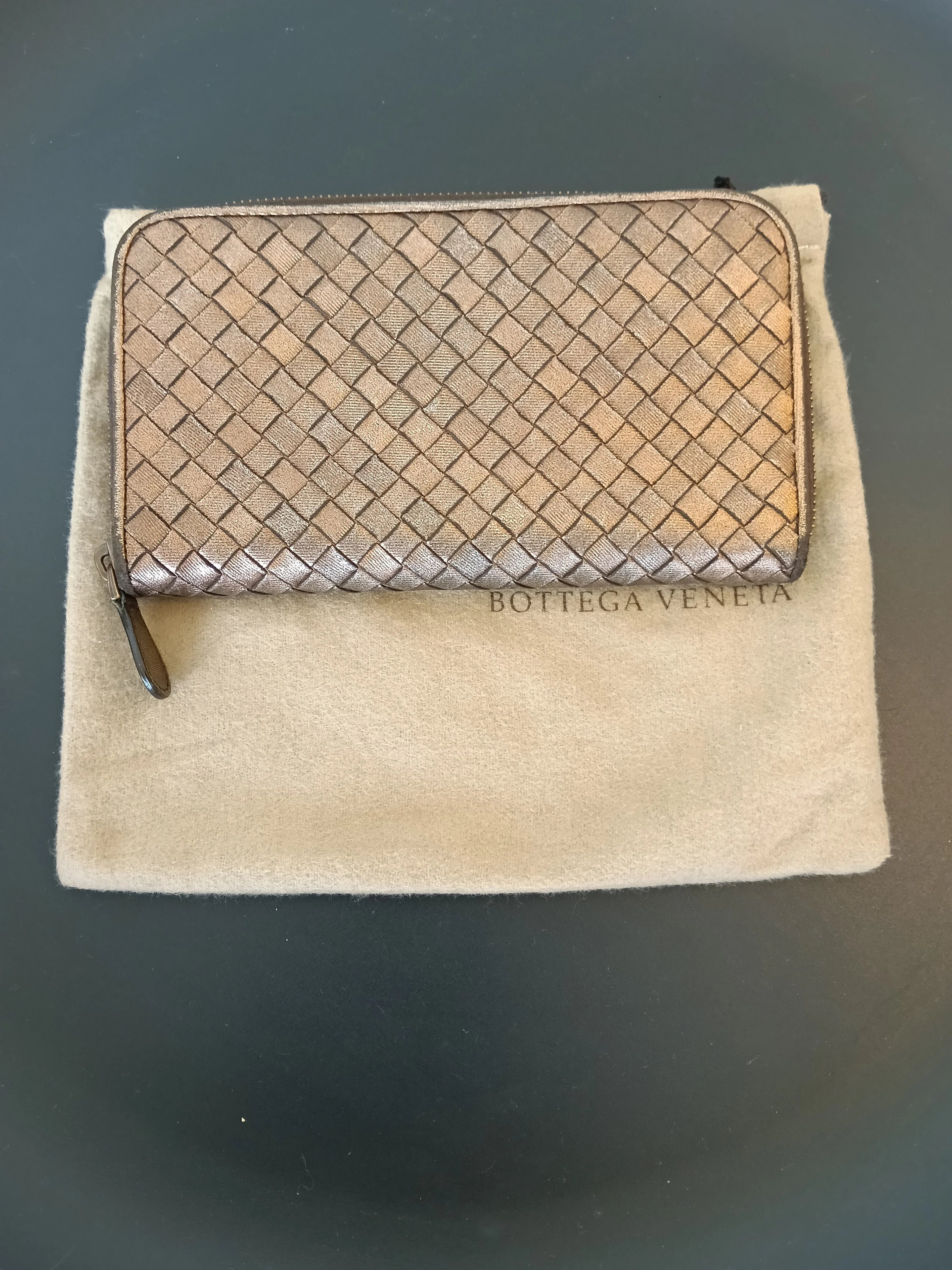 Bottega Veneta Intrecciato Zip Around Wallet - Image 3