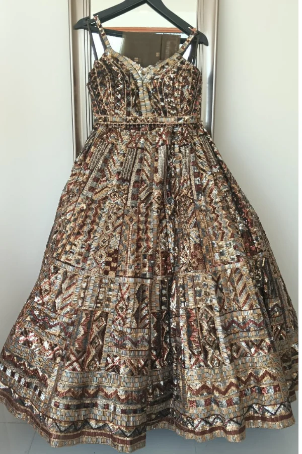 Bronze Glamour Lehenga - Image 2