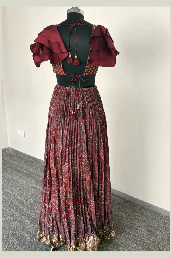 Brown lehenga set - Image 4