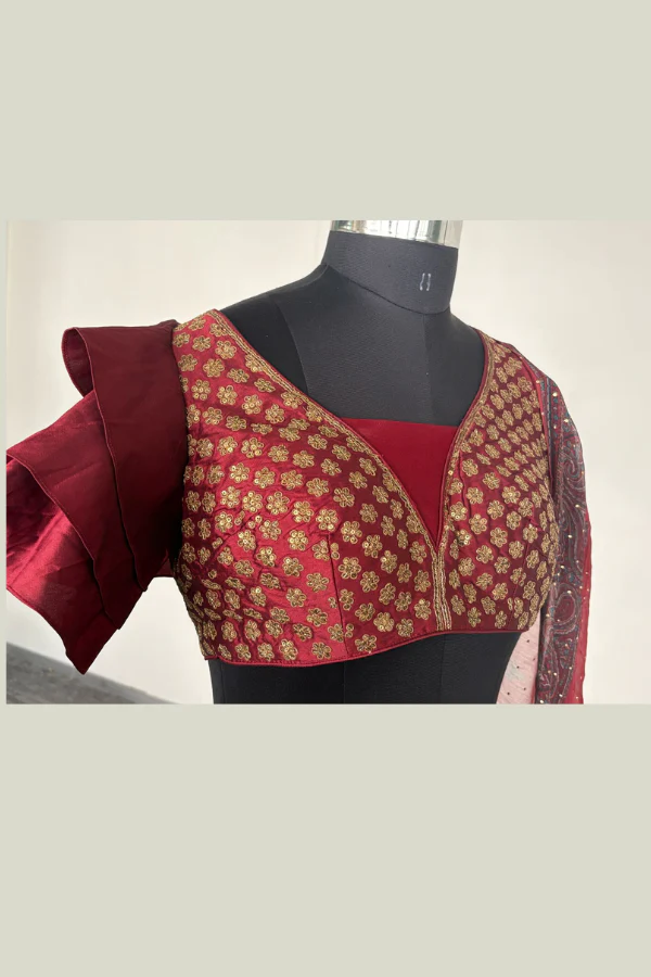 Brown lehenga set - Image 6