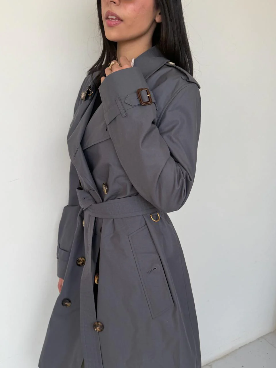 Burberry Kensington Mid length Trench Coat - Image 4