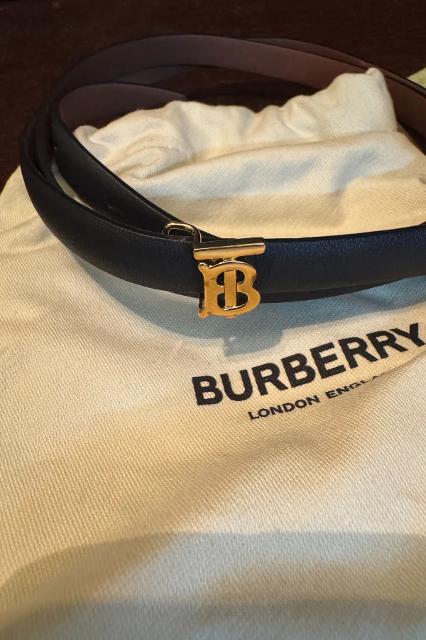 Burberry Leather Reversible TB Belt - Image 3