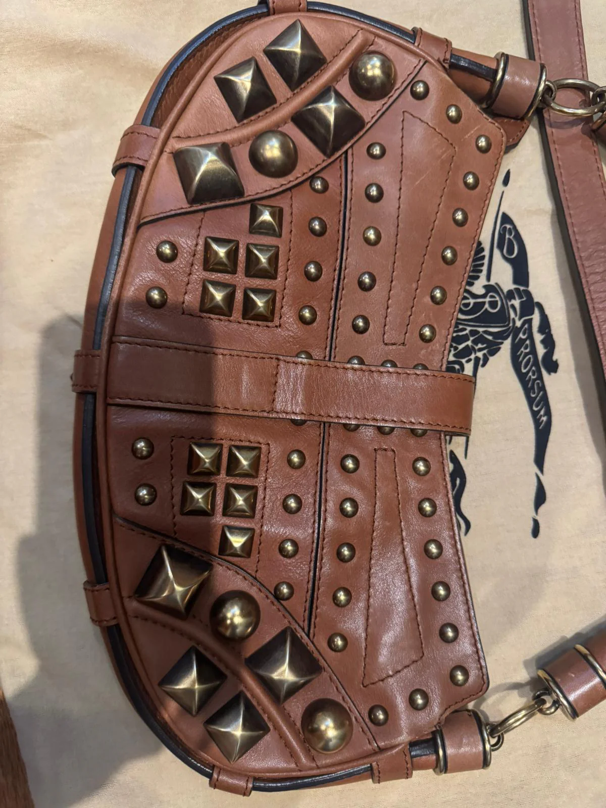 Burberry Vintage Cadet Studded Sling Bag - Image 5