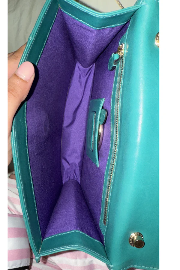 Bvlgari Green Leather Serpenti Forever Shoulder Bag - Image 7