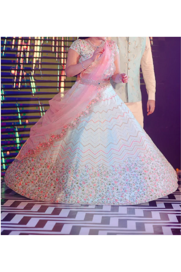 Chamee and Palak Embroidered Lehenga - Image 2