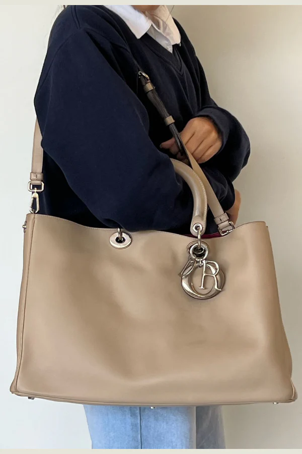 Christian Dior Diorissimo Large Leather Tote - Image 3