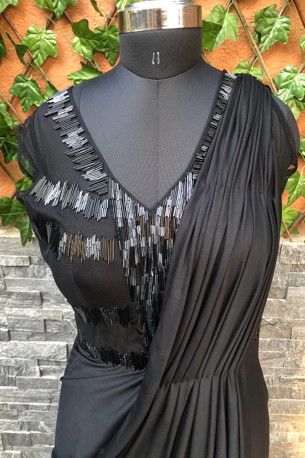 Classic Draped saree Gown - Image 2
