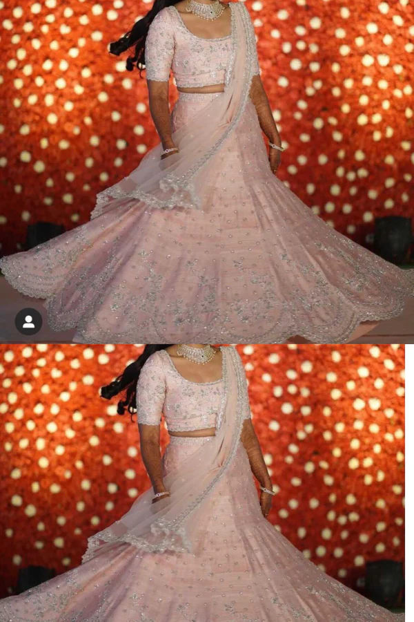 Classic pink lehenga set