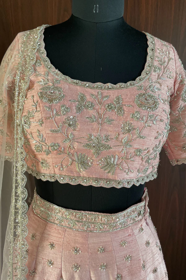 Classic pink lehenga set - Image 3
