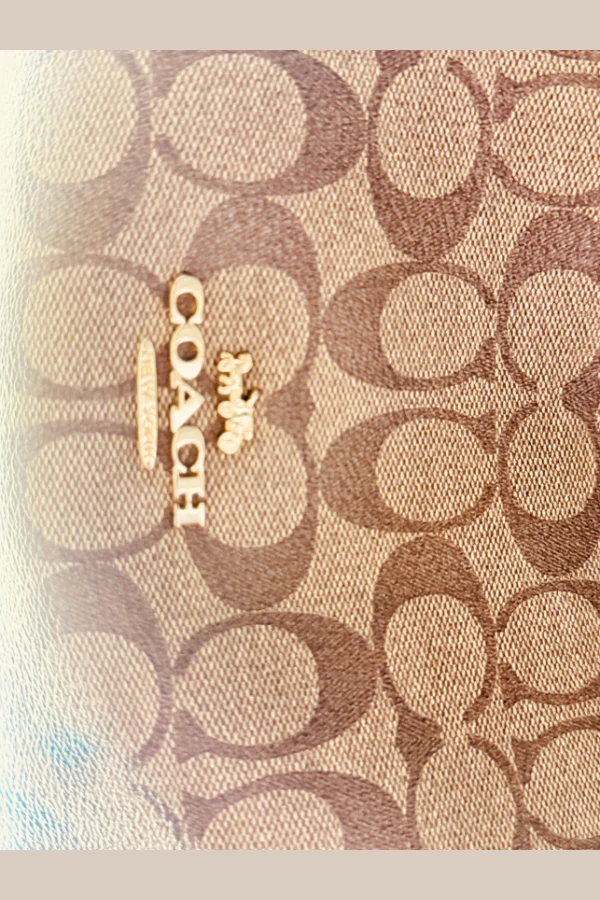 Coach Signature Brown Hallie Shoulder Bag - Image 6