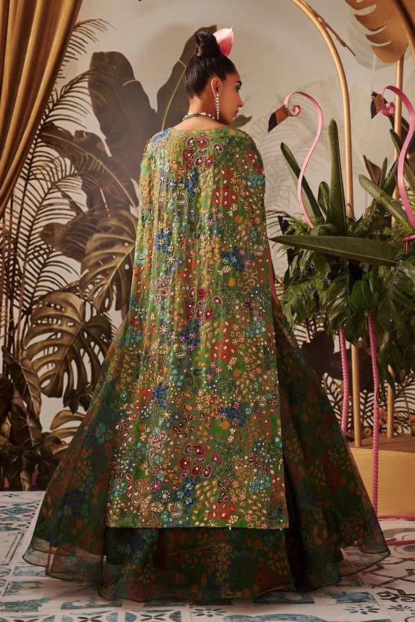 Payal Zinal Embroidered Cape And Skirt Set - Image 3