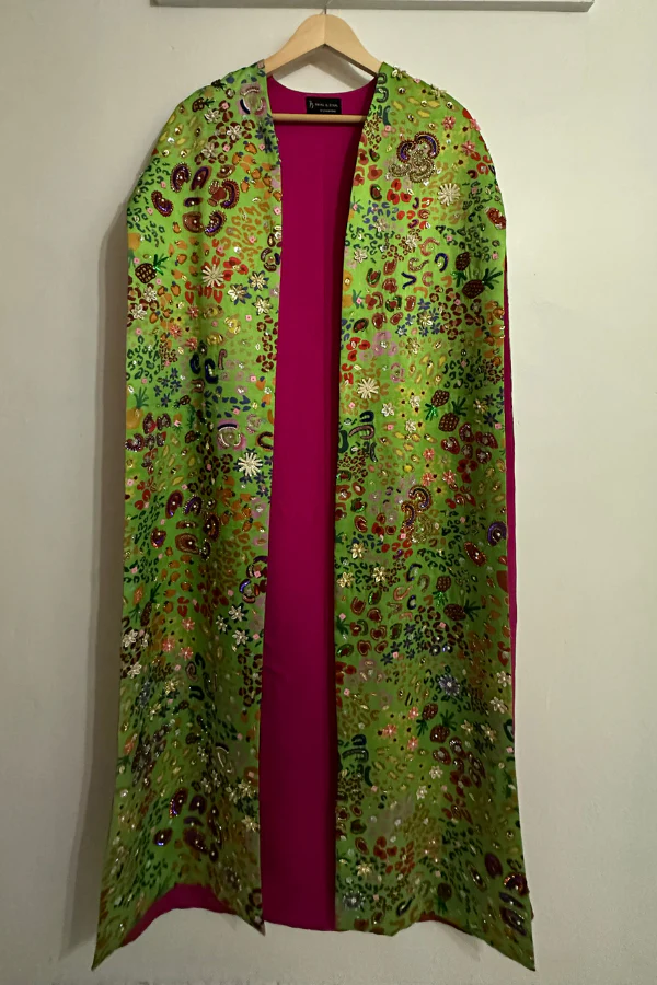 Payal Zinal Embroidered Cape And Skirt Set - Image 7