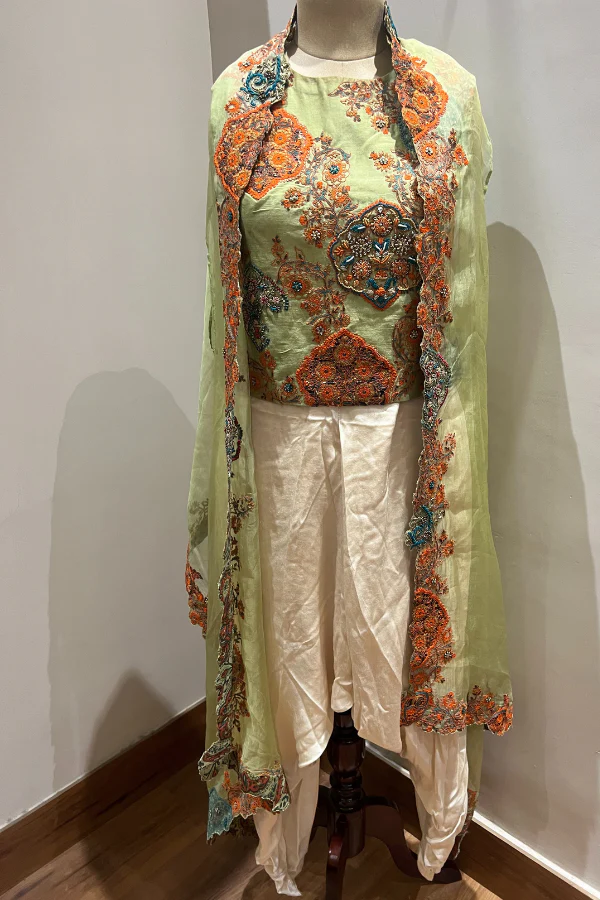 Debyani Cape and Dhoti Pants Set