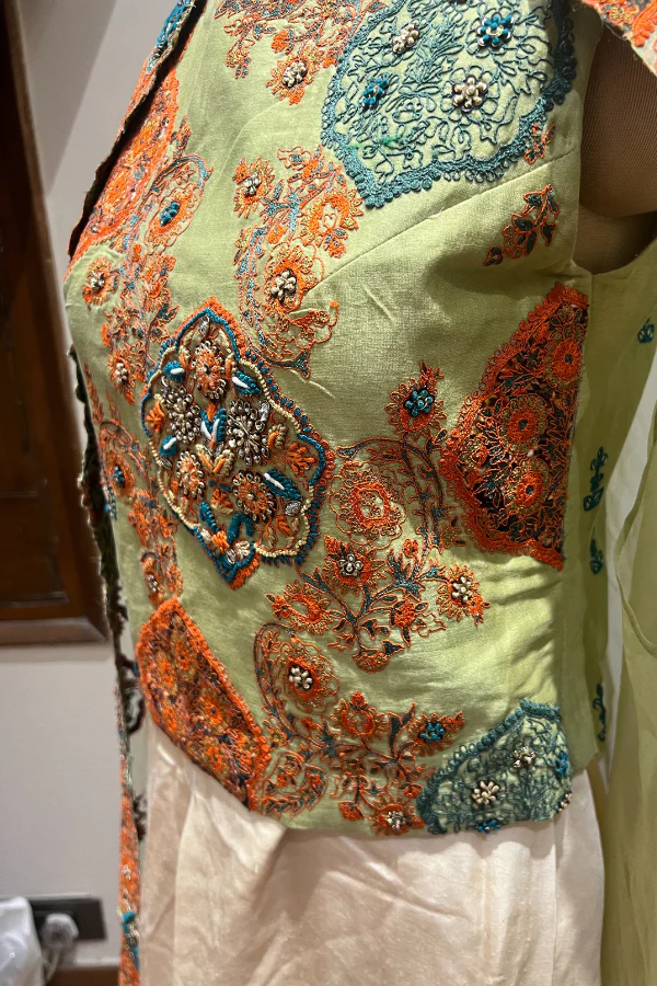 Debyani Cape and Dhoti Pants Set - Image 3