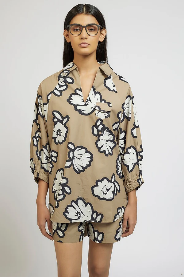 Dhruv Kapoor Cotton Digital Printed Co-Ord Set