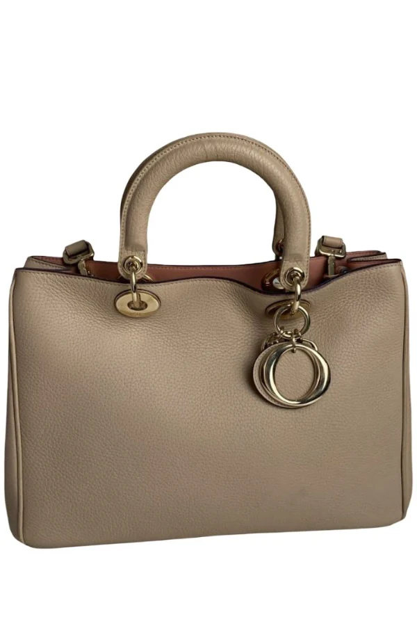 Christian Dior Leather Medium Diorissimo Shopper Tote