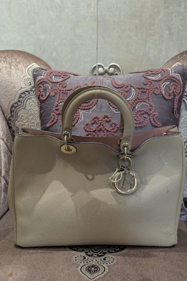 Christian Dior Leather Medium Diorissimo Shopper Tote - Image 2