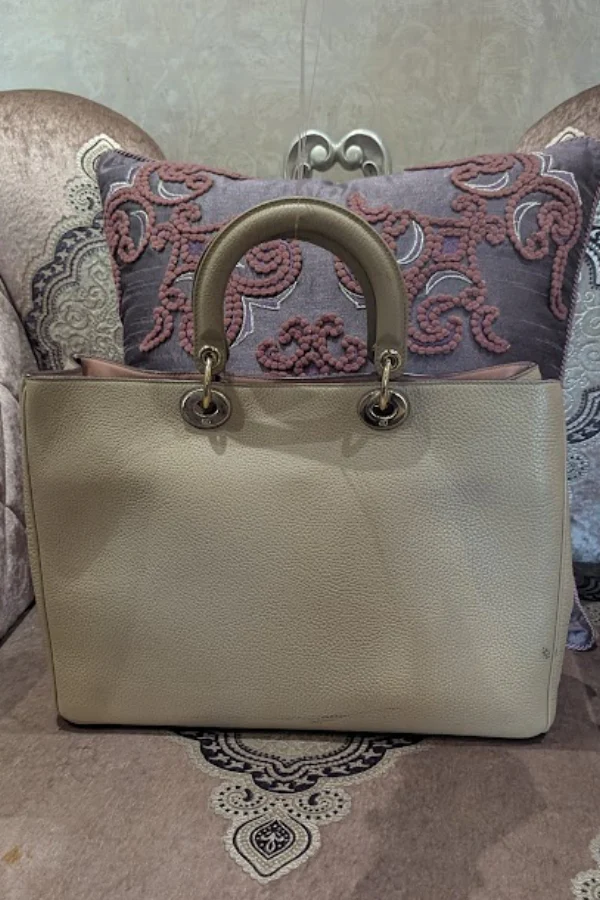 Christian Dior Leather Medium Diorissimo Shopper Tote - Image 3