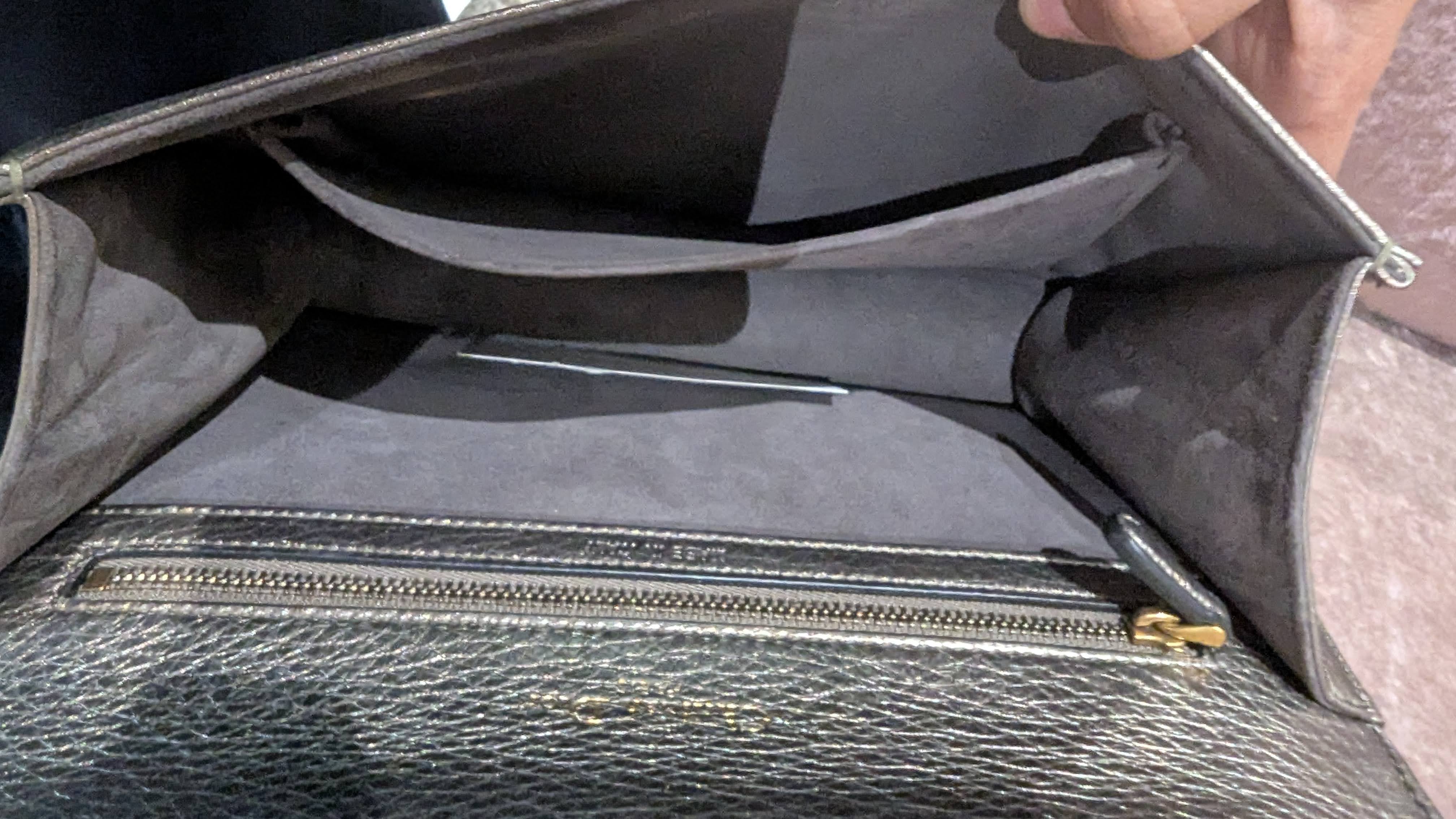 Dior Metallic Leather Diorama Flap Shoulder Bag - Image 14