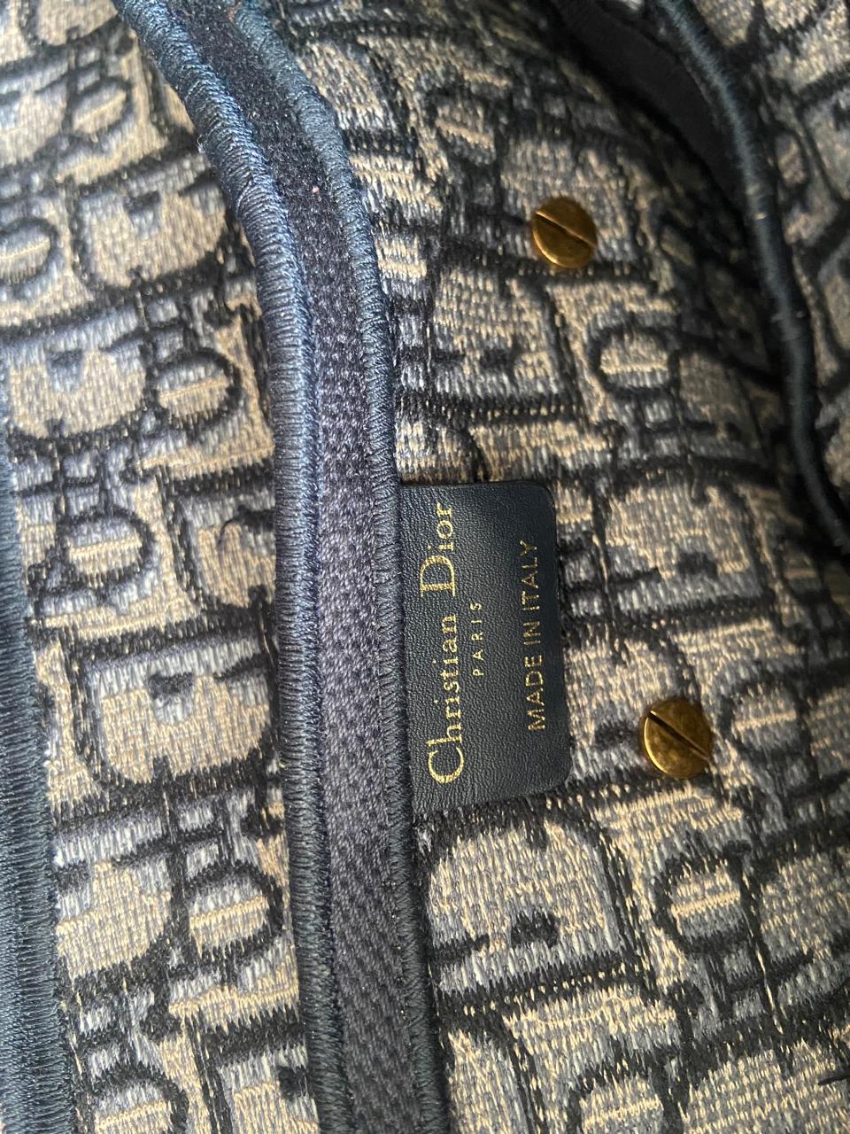 Dior Saddle Bag – Blue Dior Oblique Embroidery - Image 8